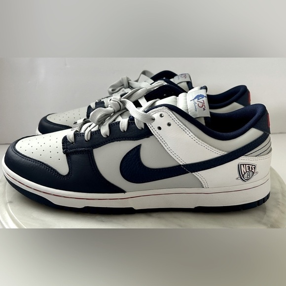 New In Box Nike NBA x Dunk EMB Low 75th Anniversary - New Jersey Nets Size 12 US - Picture 1 of 12